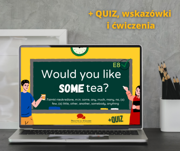 Prezentacja "Would you like some tea?" - zaimki nieokreślone +quiz