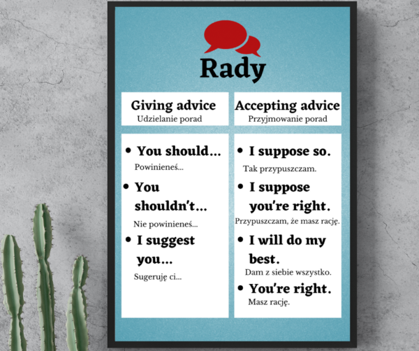 Plakat edukacyjny Piece of Advice